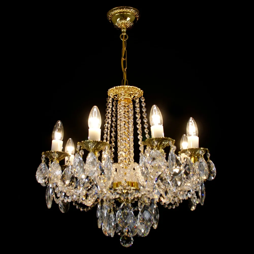 Libra brass chandelier — WRANOVSKY - Bohemian Crystal Chandeliers